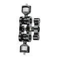 thumbnail image 3 of Brazo universal con cabezal de bola doble, accesorio de trípode de metal con tornillos de 1/4 para luz de relleno de micrófono, luz de vídeo Hugo Brazo Universal, 3 of 10