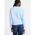 thumbnail image 3 of Free Assembly Women's Mock Neck Wedge Sweater with Long Sleeves, Sizes XS-XXL, 3 of 4