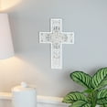 thumbnail image 3 of Northlight Embossed Cut-Out Cross Wall Decoration - 11.75" - Antique Cream, 3 of 7