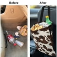 thumbnail image 6 of Yuyamidu Brown Cow Print Car Trash Bag for Trucks Cars SUVs Hanging Auto Storage Bag Travel Accessories Portable Vehicle Trash Can with Adjustable Button, 6 of 7