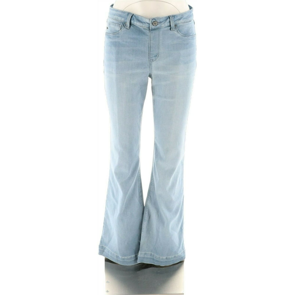 Laurie Felt - Laurie Felt Silky Denim Pull-On Flare Jeans Women's ...