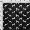 thumbnail image 2 of oneOone Polyester Lycra Fabric Horse Block Printed Fabric 1 Yard 56 Inch Wide, 2 of 4
