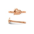 thumbnail image 5 of Gem & Harmony Rose Plated Sterling Silver Heart Ring for Women, 5 of 6
