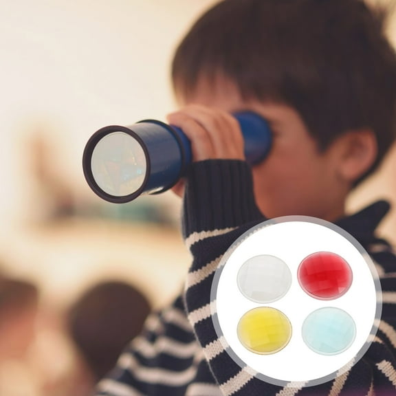 8PCS Kaleidoscope Lens DIY Kit Prism Lens Set for Kids Crafts Photography and Kaleidoscope Repair Assembly