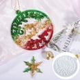 thumbnail image 6 of Opvise Wind Chime Mold Easy Demoulding Hollowed-out Suspensible DIY Christmas Snowflake Letter Pendant Mold D, 6 of 7