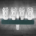 thumbnail image 2 of "Premium 4-Way Brass Air Hose Coupler - 1/4" NPT Thread Quick Connect for Multiple Tools", 2 of 6