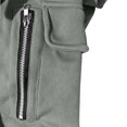 thumbnail image 4 of Yutgune Men's Loose Fit Pullover Hoodie, Solid Long Sleeve Hooded Sweatshirt with Side Pockets, 4 of 6