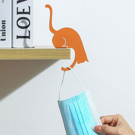 

Creative Cat Hanging Hook Nailless Hook Office Bag Student Desk Key Hook