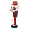 thumbnail image 4 of Nutcracker Factory 14" Red and Green Plaid Wooden Golfer Christmas Nutcracker, 4 of 5