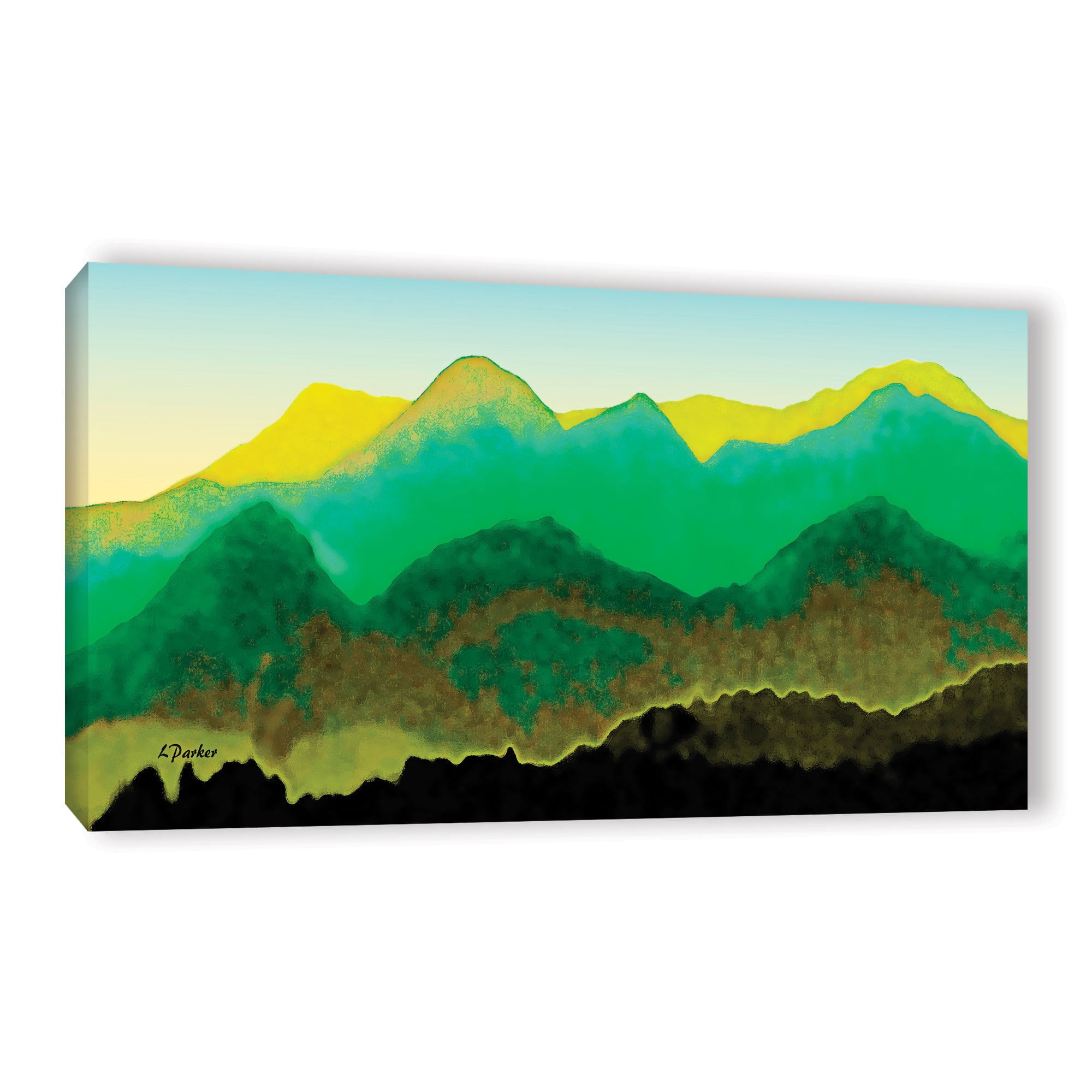 ArtWall Linda Parker "Pyrenees In Spring" Gallery-wrapped Canvas
