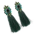 thumbnail image 5 of Pendientes de Aleación con Forma de Flor y Borlas Shaofei, 5 of 5