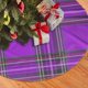 thumbnail image 2 of Falda para árbol de Navidad a cuadros escoceses (5), suave y divertida, decoración navideña navideña de granja de 30", 2 of 4