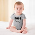 thumbnail image 2 of Boss Baby - Baby Clothes - Funny Newborn Bodysuit Outfits for Boys And Girls Gray-style-1 9months, 2 of 7