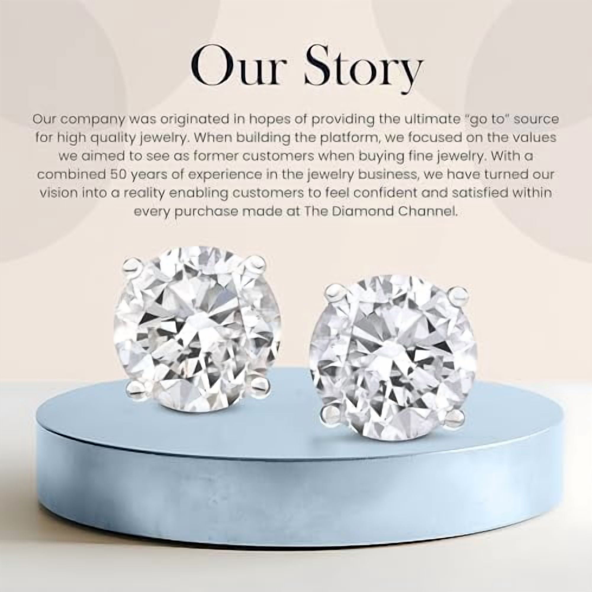 The Diamond Channel CERTIFIED 1 to 6 Carat LAB GROWN Solitaire Diamond Stud Earrings Round Cut 4 Prong Screw Back (F-G Color, VS1-VS2 Eye Clean Clarity)