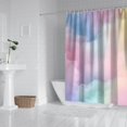 thumbnail image 2 of Dreamy Pastel Sky Shower Curtain 72"x84" ,Bathroom Decorative Shower Curtains Set with 12 Hooks,Modern Waterproof Washable Shower Curtain, 2 of 6