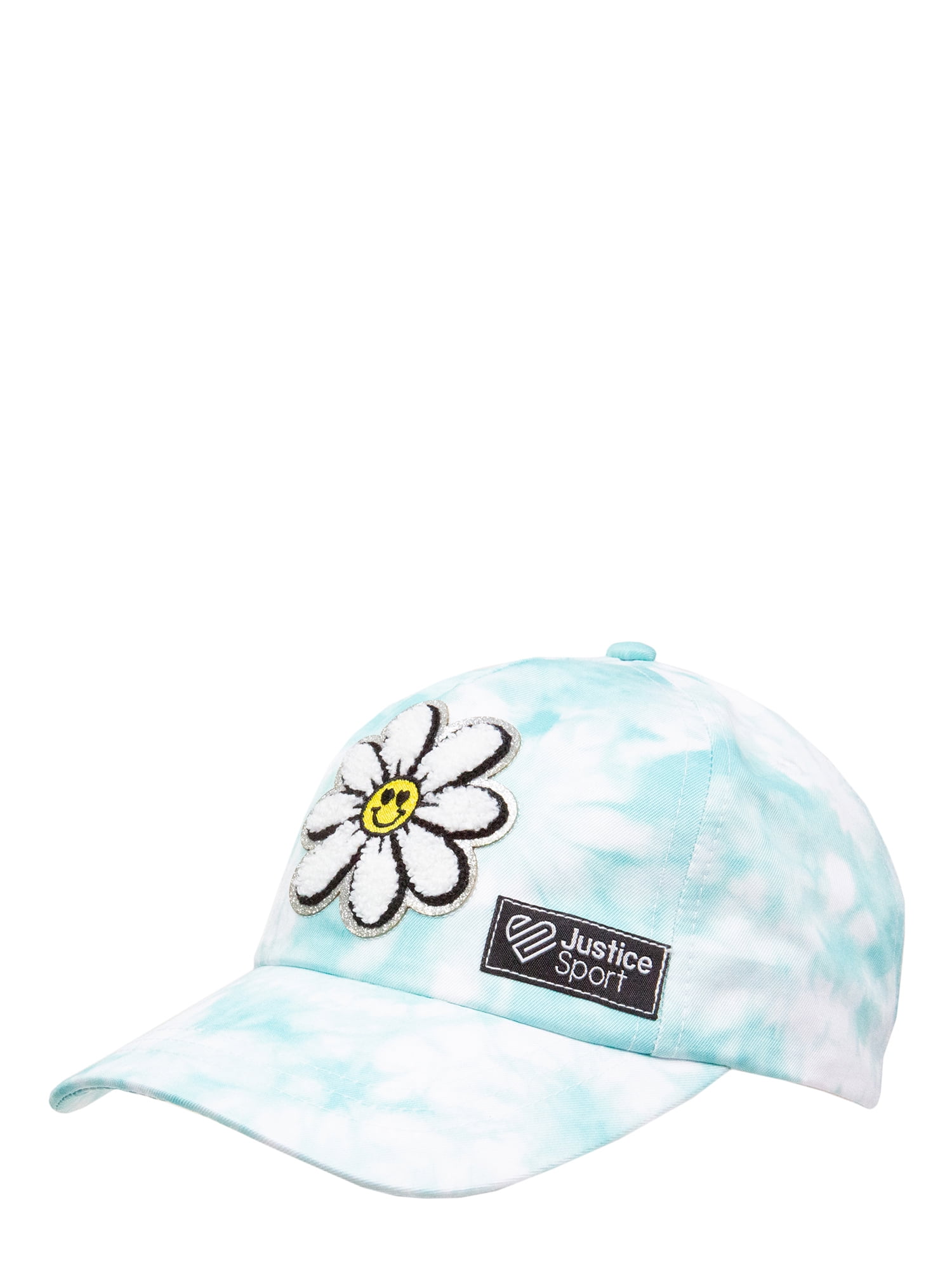 Justice Girls Flower with Tie Dye Baseball Style Hat