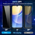 thumbnail image 5 of 4-Pack Peep-Proof Tempered Glass Screen Protection Film for 05 A05s A06 A15 5G A13 4G A54 5G Privacy Protection Film, 5 of 9