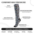 thumbnail image 3 of Lsque Video Game Pattern Sport Compression Socks for Men & Women 15-20 mmHg Knee High Nurse Pregnant Running Medical and Travel Athletic, 3 of 6
