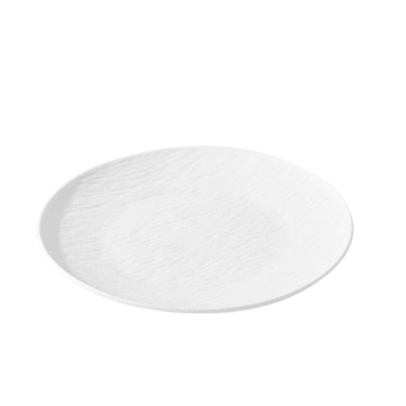 Leodye 1PCS Plastic Round Dinner Plates Lightweight Reusable Tableware Dishes for Household Daily Food Serving -9.06 × 0.39 in