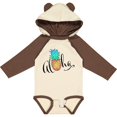 thumbnail image 3 of Inktastic Aloha- in cursive with pineapple rainbow colors Boys or Girls Long Sleeve Baby Bodysuit, 3 of 5