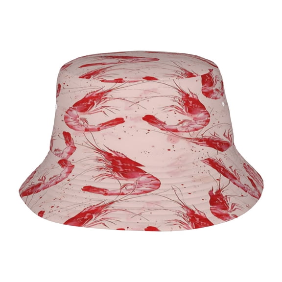 Funny Shrimp Fisherman's Hat Lightweight and Breathable Sun Hat Suitable for Both Men and Women