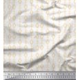 thumbnail image 1 of Soimoi White Modal Satin Fabric Artistic Geometric Fabric Prints By Yard 42 Inch Wide, 1 of 3