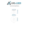 thumbnail image 2 of AxLabs Top Hat Knobs - Volume and Tone with White Lettering Aged Gold, 2 of 3
