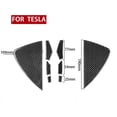 thumbnail image 3 of Real Bright Soft Car Interior Carbon Fiber Sticker Decoration8Pcs Carbon Fiber Side Dashboard Front Slot Cover For Sticker Tesla Model YAuto Car Protection Interior Accessories, 3 of 8
