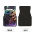 thumbnail image 2 of 4 Pieces Car Floor Mat Set Ba-by Yoda Protection Full Sets Universal Fit for SUV Sedans Vans Trucks, 2 of 7