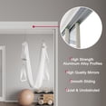 thumbnail image 6 of 120" x 80" Double Aluminlum Mirror Single Glass Pane Metallic Sliding Closet Doors, 6 of 8