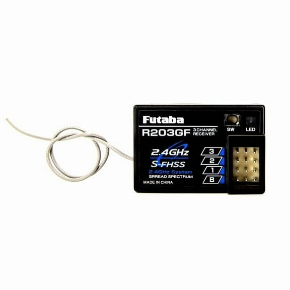 Futaba FUT01102237-3 R203GF 2.4GHz S-FHSS 3-Channel Receiver