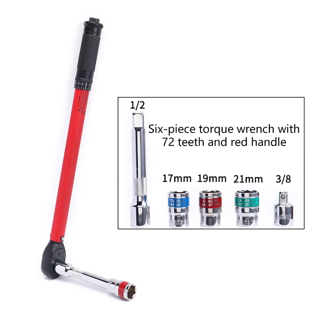 Zeiwohndc Automotive Torque Wrench Set with Ergonomic Grip for Comfortable Long Terms Use