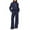 Dark Blue, variant on Sweatsuits Women 2 Piece Outfit Half Zip Wide Leg Pant Sets Long Sleeve Athletic Casual Sweatsuit Basic Thermal Fall Loungewear Sets Woman, Dark Gray XL