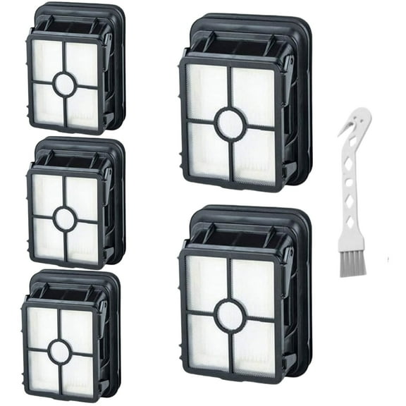 5 Pack Bissell CrossWave Vacuum Replacement Filters - Compatible with CrossWave 1785, Pet Pro 2306A, Max 2551/2554A/2596, HydroSteam 35151/3518 & More, Part 1608684