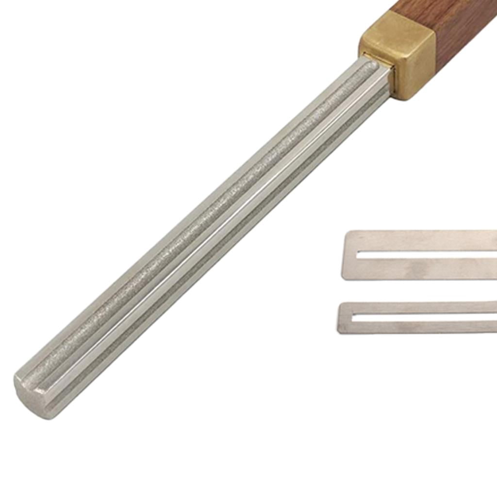 Universal Guitar Fret Crowning File Diamond,Fingerboard Fret File Luthier Diamond Coating Accessory for Guitars, Ukuleles, Bass, Banjo, Mandolin