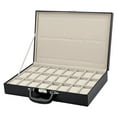 thumbnail image 1 of Caja de reloj Yuyangstore de cuero PU con 36 ranuras, soporte para relojes, 1 of 8