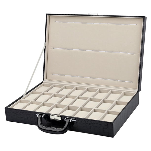 Caja de Reloj para Hombre, Organizador de Relojes, Caja de Almacenamiento de Exhibición, Soporte para Reloj, Regalos