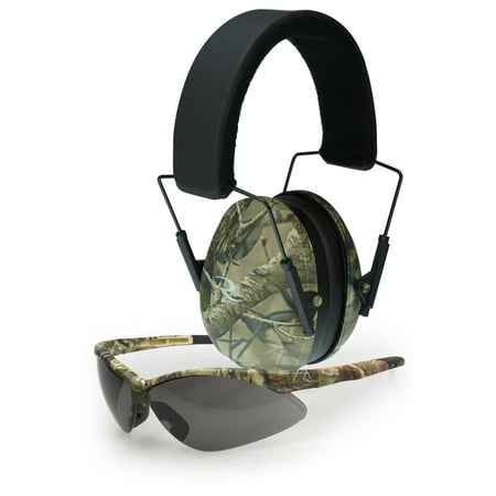Radians Ear amp; Eye Combo Kits Radians Radians Combo Set -Lowset Camo EM with Outback Smoke Clear Glass Buy At Cross Toss Trading