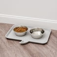 thumbnail image 2 of IRIS Petit Tapis d'Alimentation "Nourrissez-Moi", Gris Clair, 2 of 5