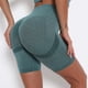 thumbnail image 4 of Mallas de levantamiento para yoga, entrenamiento, running y fitness, pantalones cortos verdes de secado rápido, talla L Pantalones cortos deportivos de cintura alta para mujer, 4 of 6