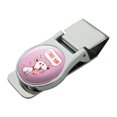 thumbnail image 1 of I Ruff Love You Dog Funny Humor Satin Chrome Plated Metal Money Clip, 1 of 4