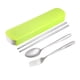 thumbnail image 1 of Juego de cubiertos portátil 3 en 1 de Uxcell: cuchara, tenedor y palillos con estuche de plástico de acero inoxidable, 1 of 5