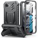 thumbnail image 1 of for iPhone 16e Phone Case: Military Grade [Built-in Screen Protector] [Kickstand] Matte Textured Drop Proof Protection Cover | Rugged Shockproof TPU Protective Sturdy Cases 2025 - Black, 1 of 1