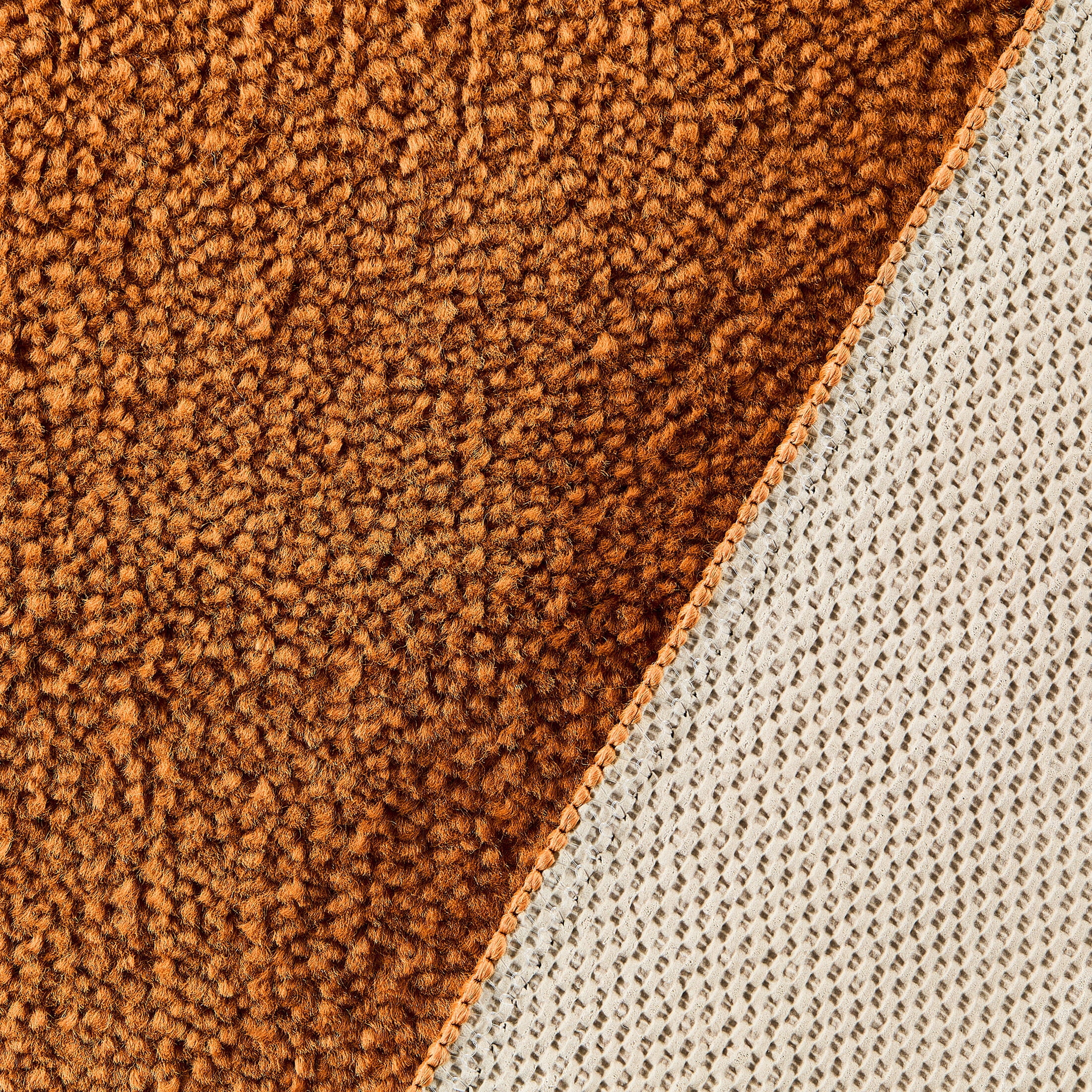 Mainstays Solid High Low Tufted Grid Brown Indoor Area Rug, 5' x 7'