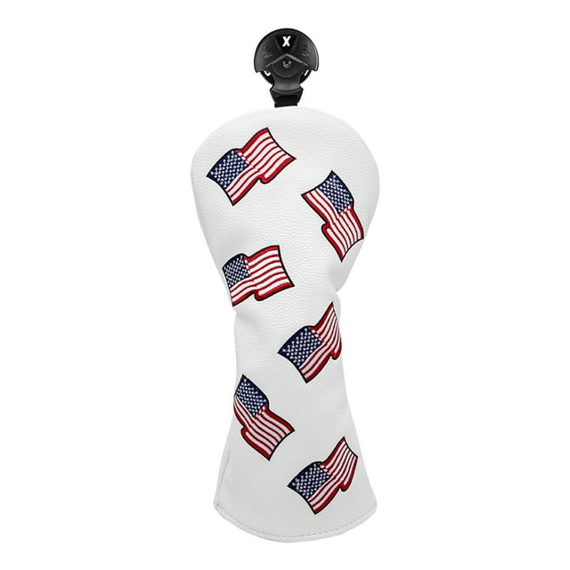 Golf Club Head Cover Driver Woods Kopfbedeckung, accesorios para golf Hybrid Head Covers con etiquetas intercambiables Se la la adaptaciónción a y Driver Blanco 3 5