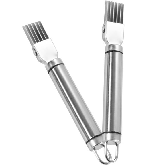 WEAVILUX 2pcs Green Onion Slicer and Stainless Steel Vegetable Peeler Set for Home Cooking and Kitchen Use