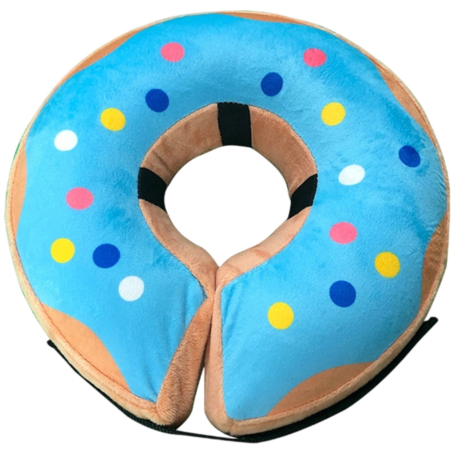 Blue Donut Pet Recovery E-Collar Size XL Soft Adjustable Neck Cone for Medium Large Dogs Post Surgery Protection