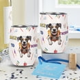 thumbnail image 4 of Back to School Cute Dalmatian 12oz Stainless Steel Wine Tumbler Insulated Cup with Lid Dog Lover - 13010, 4 of 5