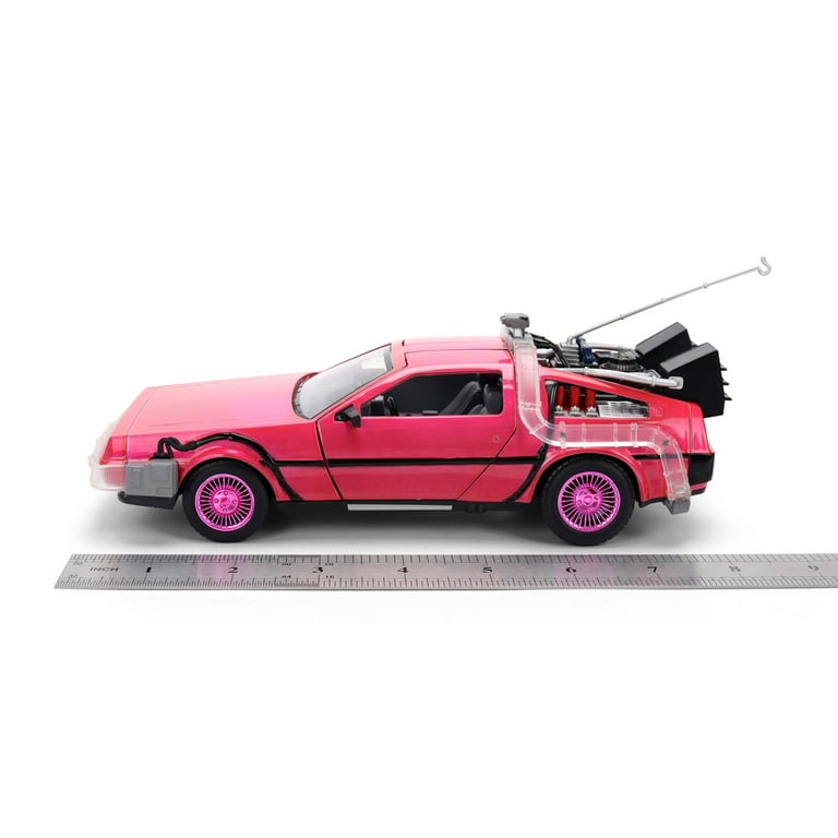 Jada Toys 1:24 Back to The Future Time Machine Pink Slips Die-Cast