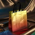 thumbnail image 2 of 32-piece holographic gradient gift bags, universal for holiday parties. These gift bags with non-slip handles are essential for birthdays, Christmas, and Valentine's Day., 2 of 7